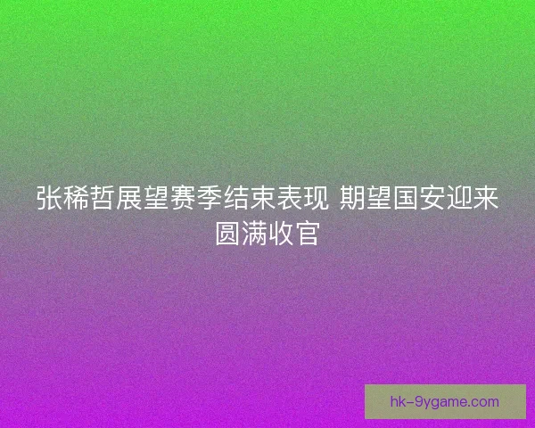 张稀哲展望赛季结束表现 期望国安迎来圆满收官
